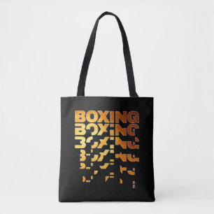 Boksen Boxer Graphic Word Art Tote Bag