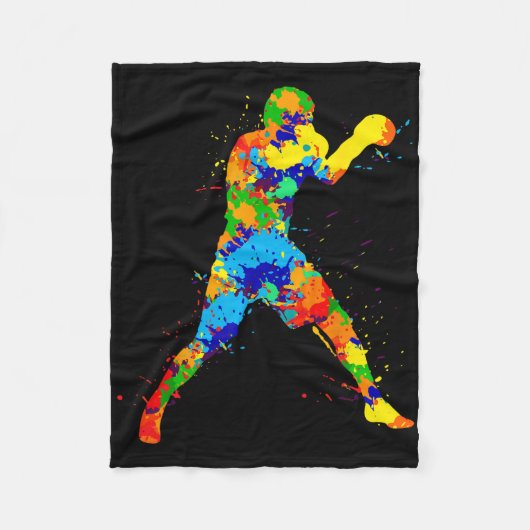 Boksen Boxer Jongens Kinderen Mannen Fleece Deken (Voorkant)