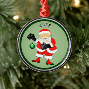 Boksen Boxer Kerst Collectie Metalen Ornament