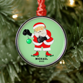 Boksen Boxer Kerstmis Collectible Metalen Ornament