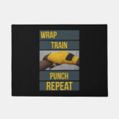Boksen Boxer Training Quote Wrap Trein Herhalen Deurmat (Voorkant)