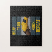 Boksen Boxer Training Quote Wrap Trein Herhalen Legpuzzel (Verticaal)