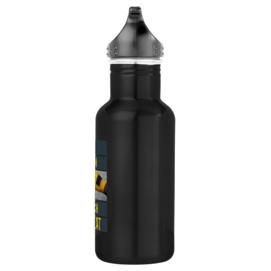 Boksen Boxer Training Quote Wrap Trein Herhalen Waterfles (Rechts)