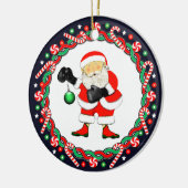 Boksen Boxer Vakantie Gift Keramisch Ornament (Links)