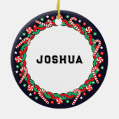 Boksen Boxer Vakantie Gift Keramisch Ornament (Achterkant)