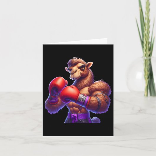 Boksen Camel Boxer Kickboxer MMA Fighter Combat SP Kaart (Voorkant)