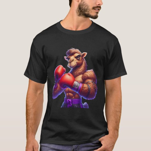 Boksen Camel Boxer Kickboxer MMA Fighter Combat SP T-shirt (Voorkant)
