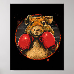 Boksen Cavia Liefhebber Bokshandschoenen Kickbokse Poster