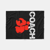 Boksen Coach Definitie Boksen Trainer Boksen Coach Fleece Deken (Voorkant (Horizontaal))