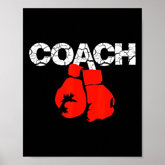 Boksen Coach Definitie Boksen Trainer Boksen Coach Poster (Voorkant)