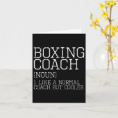 Boksen Coach Grappige Sport Definitie Trainer Gift Kaart (Gele Bloem)