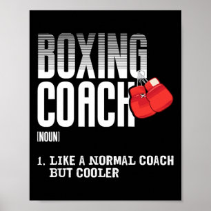 Boksen Coach Grappige Sport Definitie Trainers Poster