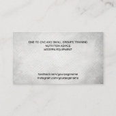 Boksen coach handschoenen waterverf inkt kunst visitekaartje (Achterkant)