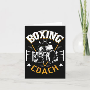 Boksen Coach - Kickboksen Kickboxer Gym Boxer 1 Kaart