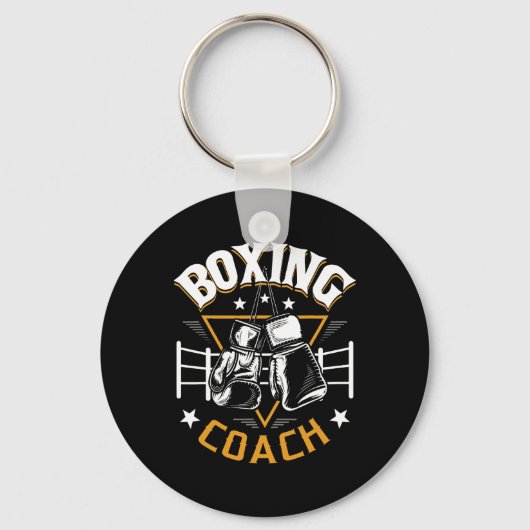 Boksen Coach - Kickboksen Kickboxer Gym Boxer 1 Sleutelhanger (Voorkant)