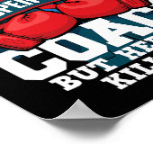 Boksen Coach - Kickboksen Kickboxer Gym Boxer 2 Poster (Hoek)