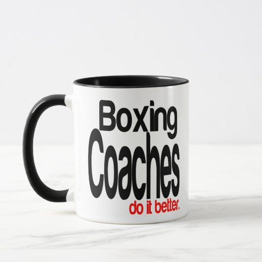 Boksen coaches doen het beter mok (Links)