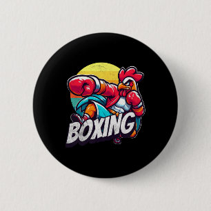 Boksen Cool Chicken Roosters Grappige kip die van  Ronde Button 5,7 Cm