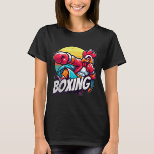 Boksen Cool Chicken Roosters Grappige kip die van T-shirt