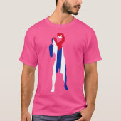 Boksen Cuba Flag Mannen Boys Box Man Competitieve  T-shirt (Voorkant)