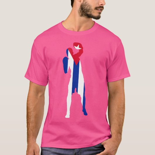 Boksen Cuba Flag Mannen Boys Box Man Competitieve  T-shirt (Voorkant)