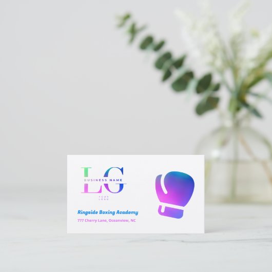 Boksen CUSTOM LOGO QR Visitekaartje (Staand voorkant)