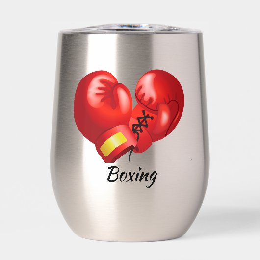 Boksen Design Thermische Wijn Tumbler (Voorkant)