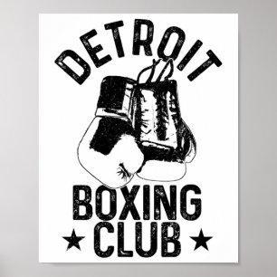 Boksen Detroit Michigan Martial Arts Boxer 1 Poster