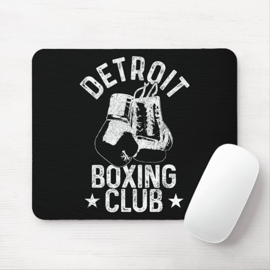 Boksen Detroit Michigan Martial Arts Boxer Muismat (Met muis)