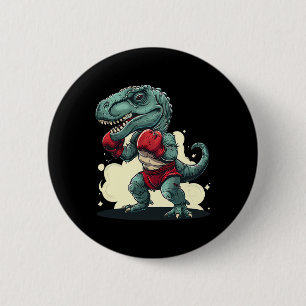 Boksen Dinosaur Bokser Dino Kickboksen T-rex Bokse Ronde Button 5,7 Cm