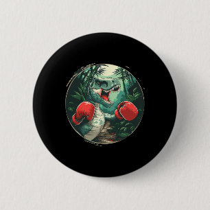 Boksen Dinosaur Boxer Dino Kickboksen T-rex Boksen Ronde Button 5,7 Cm