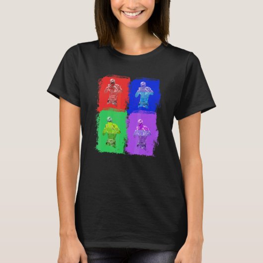 Boksen Doos Boxer Pop Art T-shirt (Voorkant)