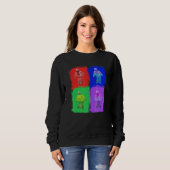 Boksen Doos Boxer Pop Art Trui (Voorkant volledig)