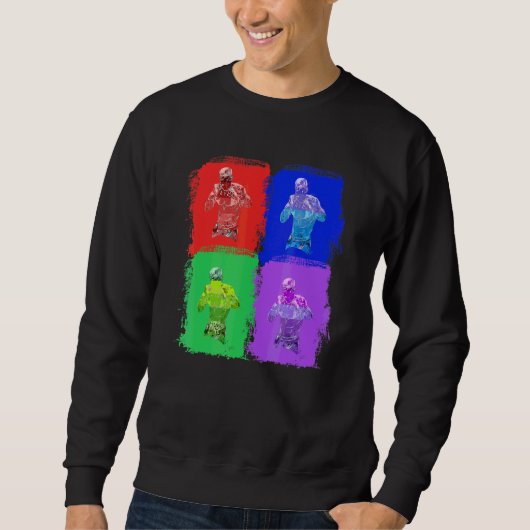 Boksen Doos Boxer Pop Art Trui (Voorkant)