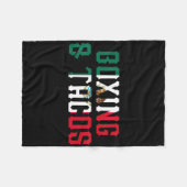Boksen en taco's Grappig Mexico 1 Fleece Deken (Voorkant (Horizontaal))