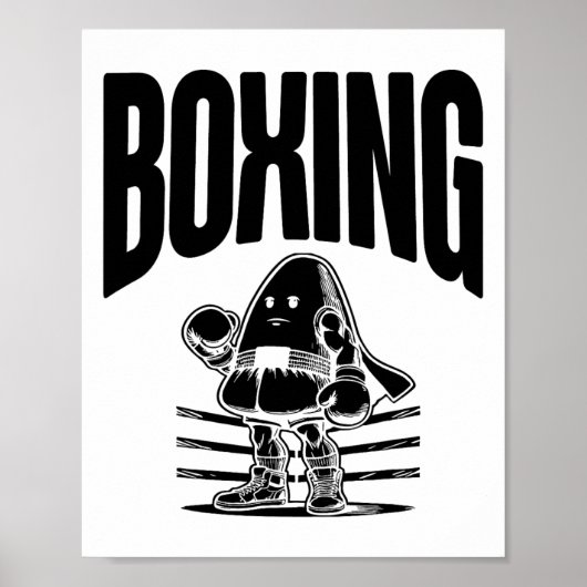 Boksen Fijne Halloweenavond Poster (Voorkant)