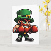 Boksen Funny St. Patrick Dag Gelukkig Iers Klavert Kaart (Gele Bloem)