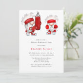 Boksen Gnomen Verjaardags Bash Kaart (Staand voorkant)