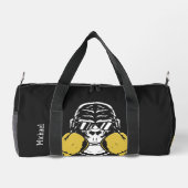 Boksen gorilla in handschoenen retro naam of eigen plunjezak (Achterkant)