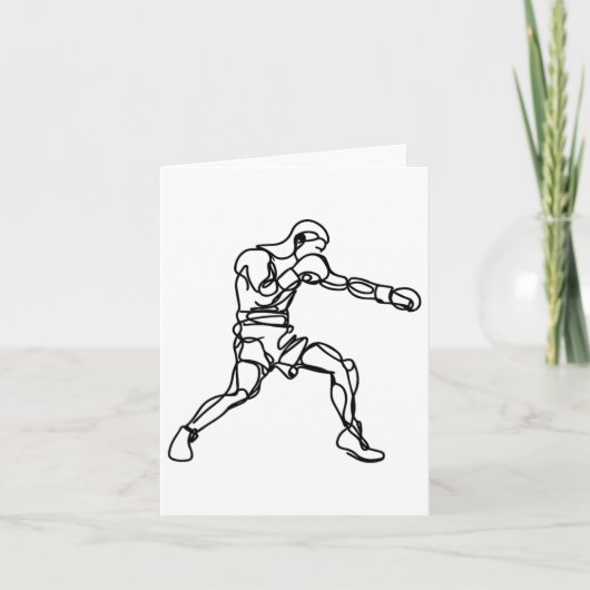 Boksen Graphic Indoor Sport Kaart (Voorkant)