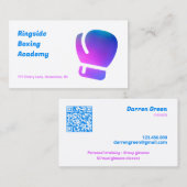 Boksen Gym QR Visitekaartje (Voorkant / Achterkant)