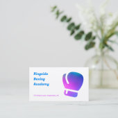 Boksen Gym QR Visitekaartje (Staand voorkant)