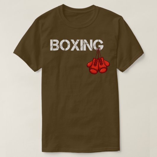 Boksen hangende handschoenen cadeau voor boxer t-shirt (Design voorkant)