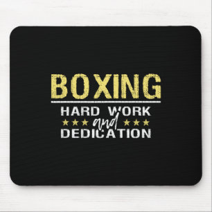 Boksen Hard Werk En Toewijding - Kickboksen Gym B Muismat