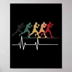 Boksen Hartslag Bokser Boksen Fan MMA Poster
