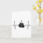 Boksen Heartbeat Line Punch Design Kaart (Gele Bloem)