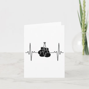 Boksen Heartbeat Line Punch Design Kaart