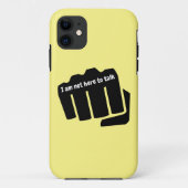 Boksen, ik ben hier niet om te praten Case-Mate iPhone case (Achterkant)