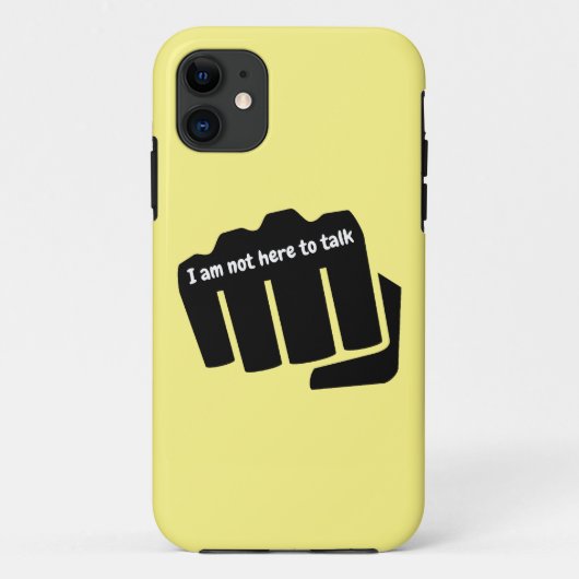 Boksen, ik ben hier niet om te praten Case-Mate iPhone case (Achterkant)