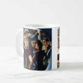 Boksen in de klassieke sport, bokser verlaat de ri koffiemok (Voorkant links)